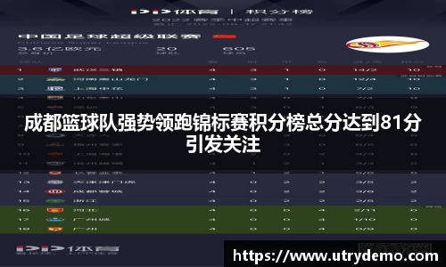 成都篮球队强势领跑锦标赛积分榜总分达到81分引发关注